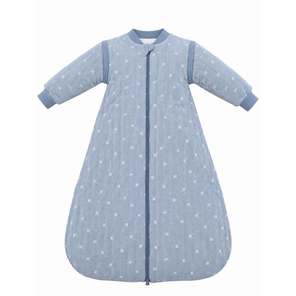 Baby Sleep Sack 2.5 TOG 6-18M Blue Removable Sleeves Wearable Blanket